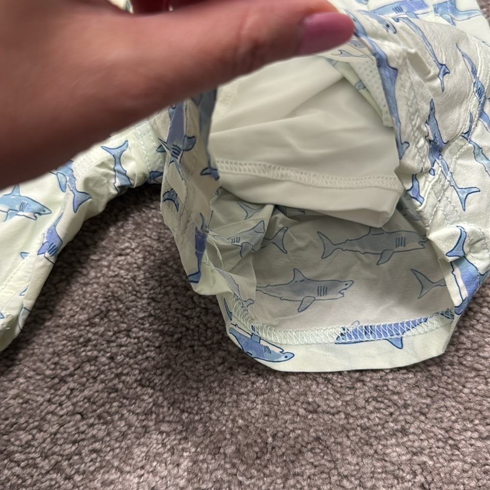 Sweet Honey Shark Lined Swim Trunks - Picture 2 of 8